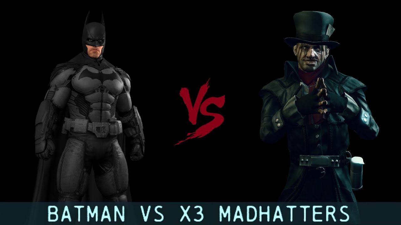 1vs3; Batman; Arkham Origins; Batman Vs x3 Madhatters смотреть онлайн