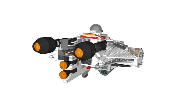 Lego 75053 The Ghost 3D Sketchup смотреть онлайн