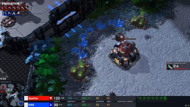 Has (P) vs SpeCial (T) on Ligthshade - StarCraft 2 - 2021 смотреть онлайн