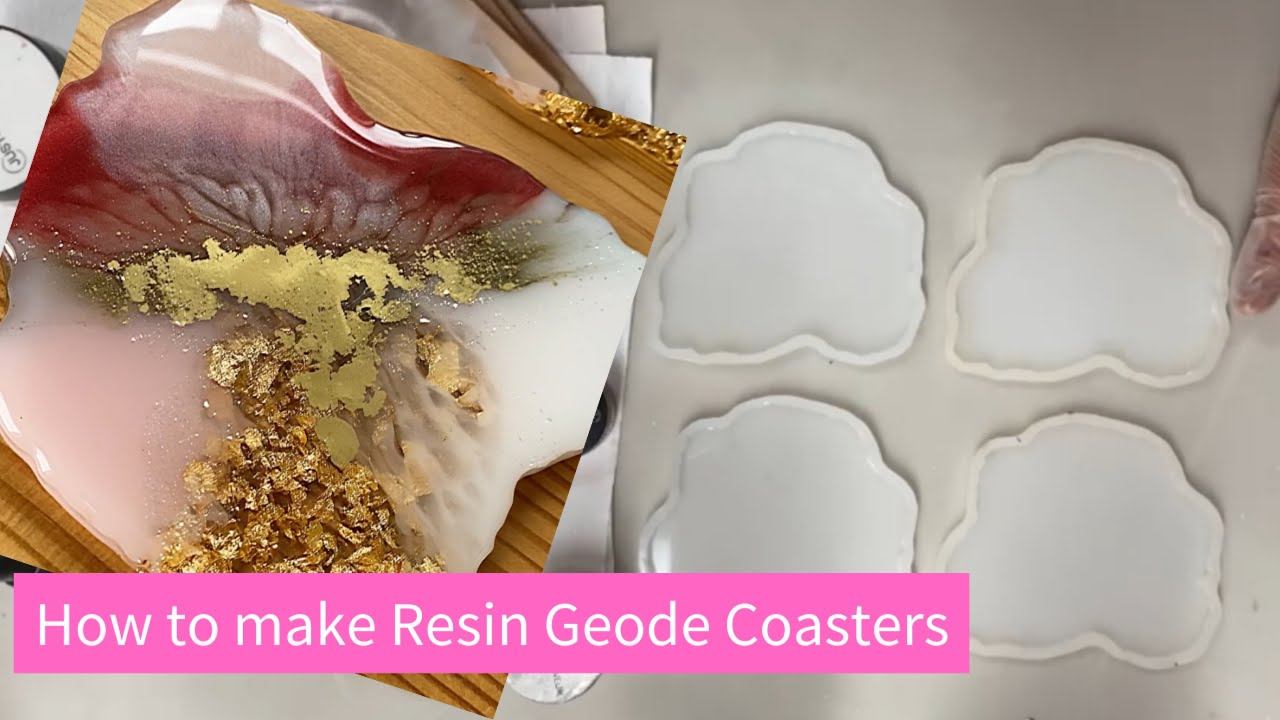 How to make Geode Coasters - Resin Starter Kit Full Tutorial смотреть онлайн