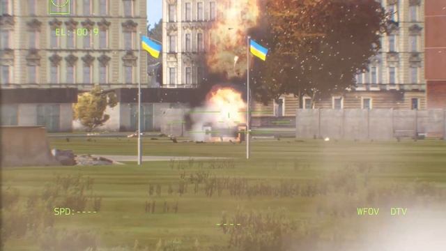 Nerve-wracking! Russian Laser Tank Destroys Presidential Palace of Ukraine -arma3 смотреть онлайн