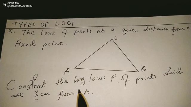 LOCUS OF POINTS AT A GIVEN DISTANCE FROM A FIXED POINT смотреть онлайн
