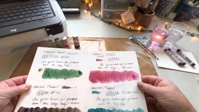 Play with pigment inks, watercolor sticks and journal! смотреть онлайн