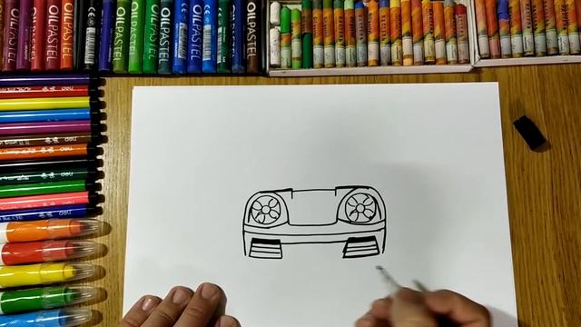 Рисуем машину Порш 911 / Урок Рисования / How to Draw Porsche 911/ Drawing Lesson смотреть онлайн