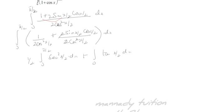 Definite integral 1+sinx/1+cosx class 12 samacheerkalvi q.no.1 (iv) cbse icse смотреть онлайн