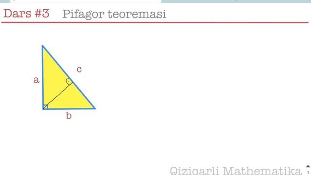 Pifagor teoremasi смотреть онлайн