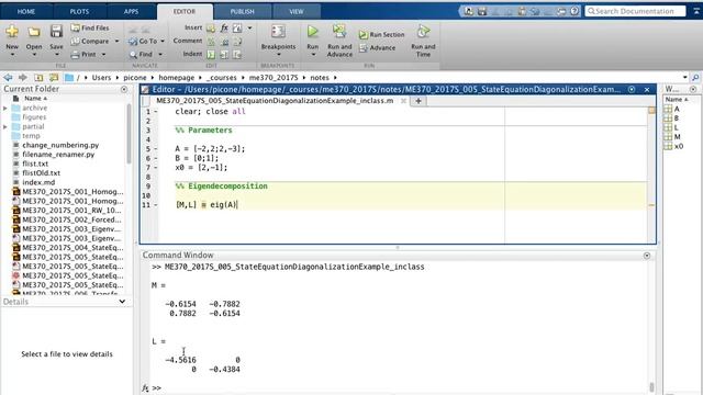 System Dynamics and Controls: Lecture 005 State Equation Diagonalization Example. смотреть онлайн