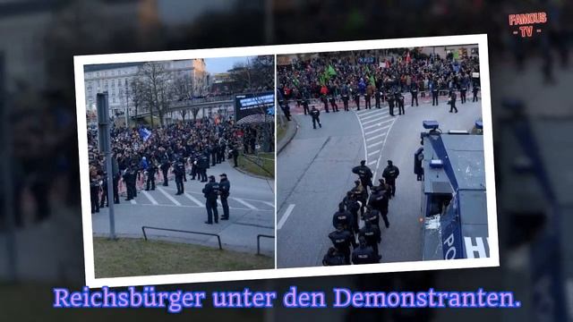 "Merkel muss weg": Wütende Merkel-Gegner in Hamburg смотреть онлайн