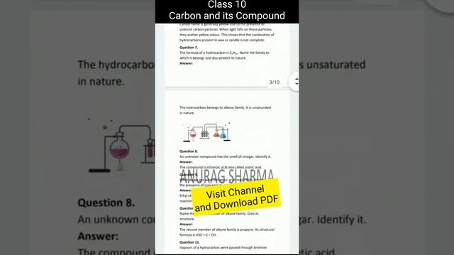 Carbon and its compounds class 10 || 2021 || Important Questions | Class 10 Chemistry | Class 10th смотреть онлайн