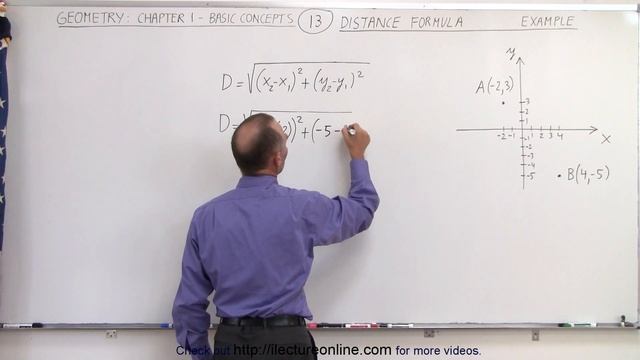 Geometry - Ch. 1: Basic Concepts (13 of 49) Distance Formula смотреть онлайн