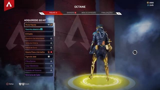 Apex skin do Octane Moda Rápida passe de temporada 7 смотреть онлайн