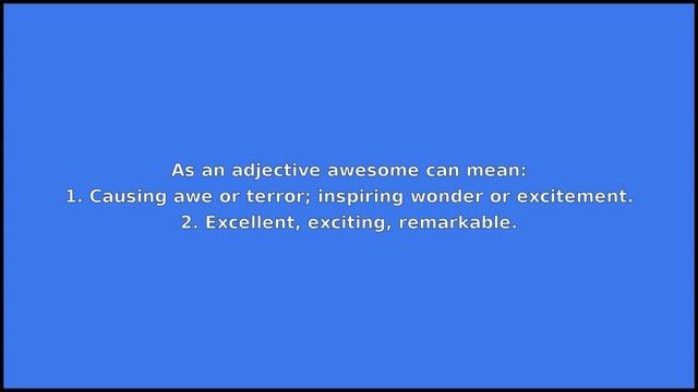 AWESOME - Meaning and Pronunciation смотреть онлайн