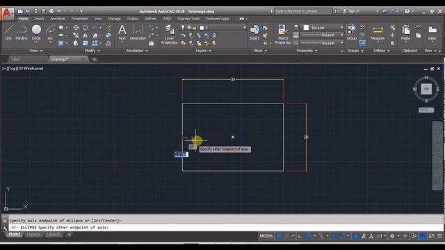 AUTOCAD ellipse смотреть онлайн