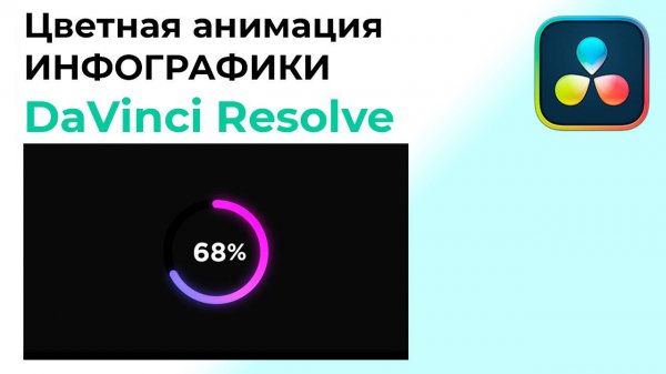Цветная анимация ИНФОГРАФИКИ в Davinci Resolve