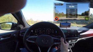 VW Polo 1.4, лёгкий stage1 под 95-й бензин, разгон 0-100 и 400 метров