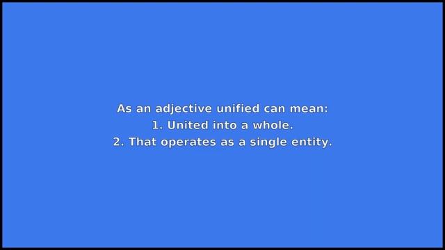 UNIFIED - Meaning and Pronunciation смотреть онлайн