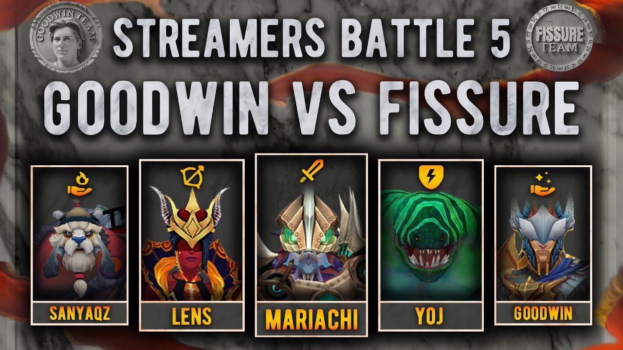GOODWIN TEAM VS FISSURE | STREAMERS BATTLE 5 | group stage смотреть онлайн
