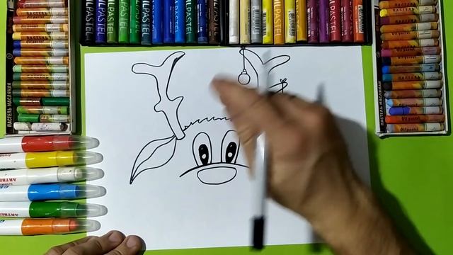 Рисуем Оленя / Новогодний олень Санты / Урок Рисования / How to Draw New year deer / Drawing Lesson смотреть онлайн