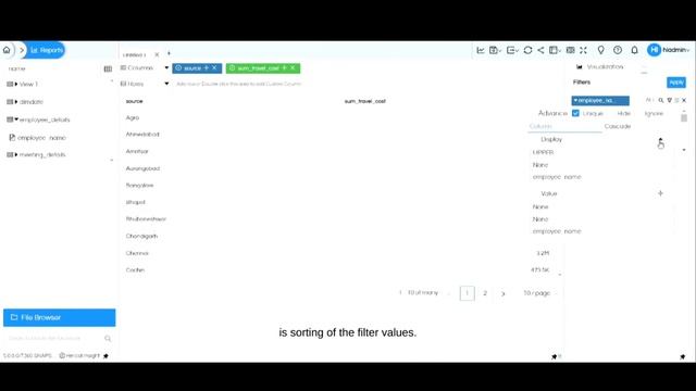 Control display and values of added filter in Open source BI Helical Insight version 5.0 onwards смотреть онлайн