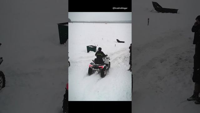 SHARMAX 1100 пропиливает наст #atv #квадроциклы смотреть онлайн