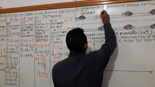 MOVIMENTO UNIFORMEMENTE VARIADO - FUNÇÃO HORÁRIA DA VELOCIDADE - AULA 03 смотреть онлайн