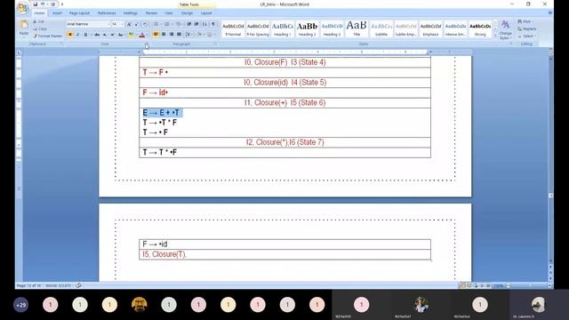 SLR Parser Closure Computation смотреть онлайн