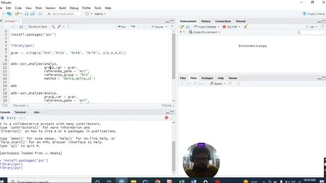 RtPCR data expression analysis in R studio (delta-delta-ct- method) смотреть онлайн
