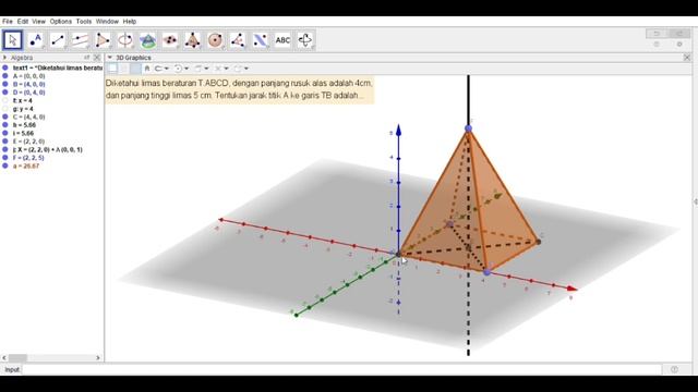 PENYELESAIAN SOAL GEOMETRI SMA MENGGUNAKAN GEOGEBRA #UASPRAKTIKUMSOFTWAREUMS2022 смотреть онлайн