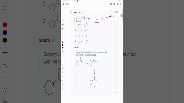 Carboxylic acid on reacting with ammonia gives ammonium salt which on heating gives amide compound. смотреть онлайн