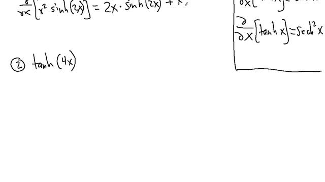 Derivative of Hyperbolic Functions problem ! ! ! ! ! смотреть онлайн