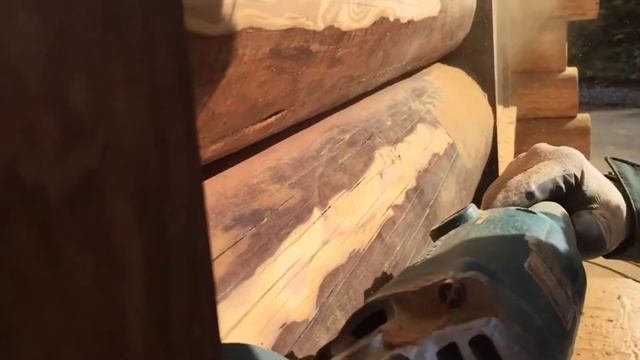 Grinding a Log Home Time-Laps смотреть онлайн