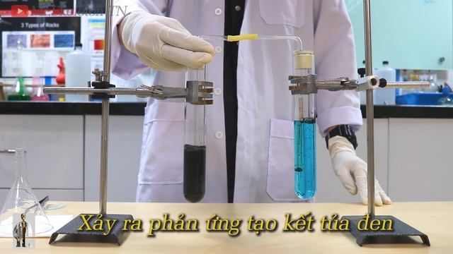Thí nghiệm quá THÚI với khí H2S và kết tủa ĐEN CuS | Thí nghiệm HÓA mà học sinh nào cũng THÍCH ! смотреть онлайн