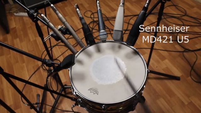 Snare Mic Shootout Comparison AKG D224E C460B Oktava MD-186 MD421 e609 SM57 Beta57 смотреть онлайн