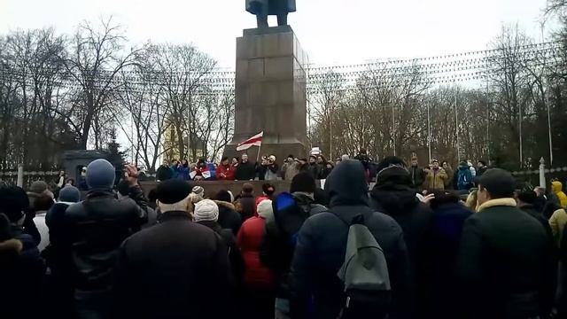 марш рассержанных белорусов. Гомель. 19 февраля 2017. смотреть онлайн