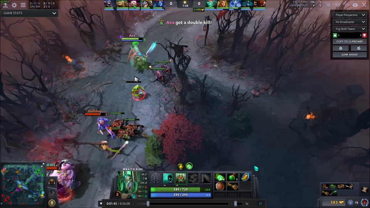 Riki and Pudge feeding WK - FB + Double Kill смотреть онлайн