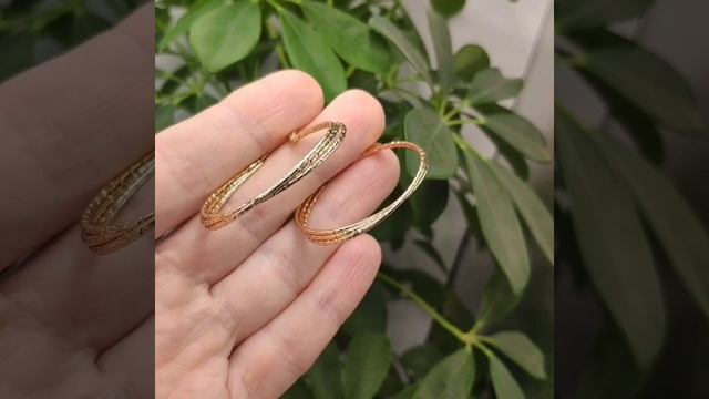 Серьги круглые (диаметр 3,6 см), медицинский сплав смотреть онлайн