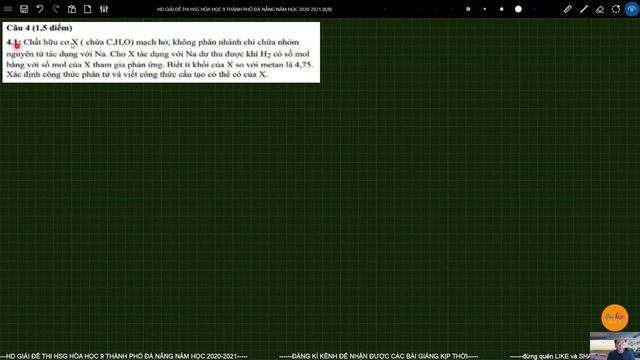 HD giải đề HSG Hóa 9 Thành Phố Đà Nẵng năm 2020-2021 | Ôn thi HSG Hóa học lớp 9 năm học 2021-2022 смотреть онлайн