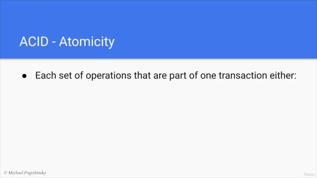 161. Relational Databases & ACID Transactions смотреть онлайн
