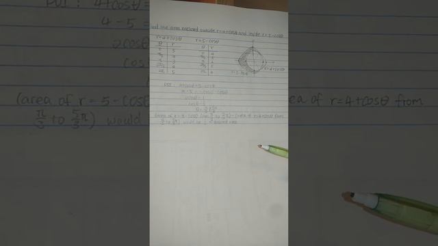 Find the area enclosed outside r=4+cos(x) and inside r=5-cos(x) смотреть онлайн