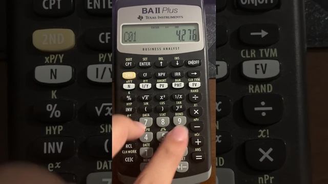 Finding NPV by Using BA II PLUS #npv #financial #finance #calculator смотреть онлайн