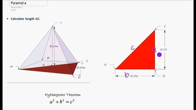 How to 3d trigonometry pythagoras pyramid смотреть онлайн