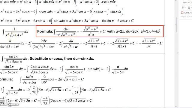 7 6A Cal2 Integration From Tables Part 1 of 2 смотреть онлайн