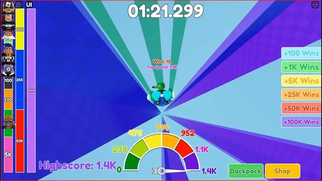 Самое мега быстрое падения!!!! В Роблоксе!!! Skydive Race Clicker Roblox смотреть онлайн