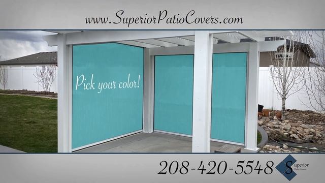 Superior Patio Covers Exterior Drop Shades - Custom Installation смотреть онлайн