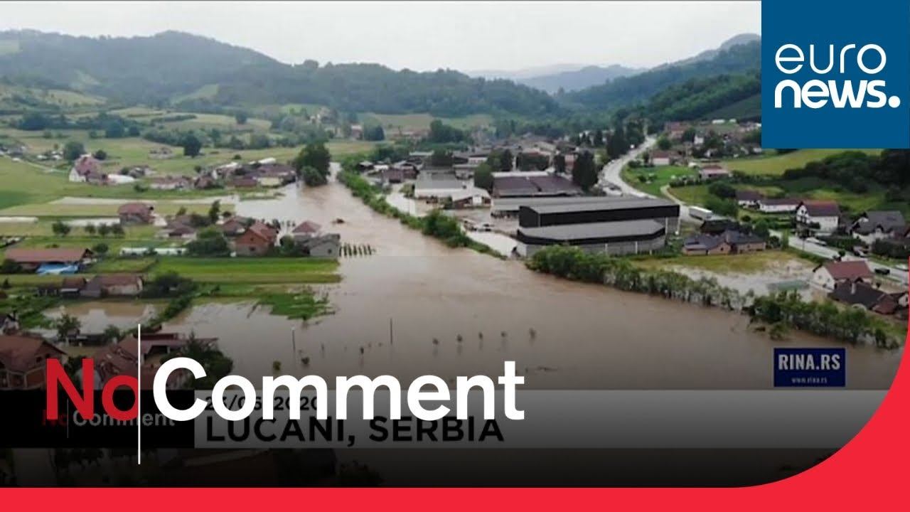 Heavy rain causes floods in Serbia and Bosnia & Herzegovina смотреть онлайн