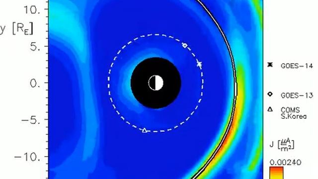 Magnetosphere, magnetopause, geomagnetic storm. 03/27/2014. смотреть онлайн