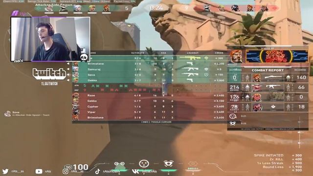 31 KILLS! CYPHER! BIND! LIQUID NATS! VALORANT POV GAMEPLAY смотреть онлайн