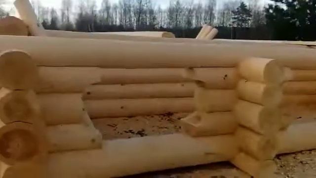 Производство сруба дома 6 на 7 в чашу смотреть онлайн