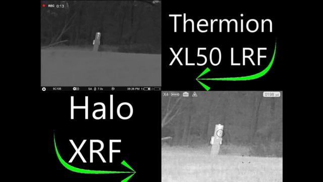 Pulsar Thermion 2 LRF XL50 HD VS N Vision Halo XRF side by side thermal rifle scope video compariso смотреть онлайн