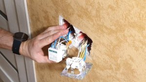 Wi-fi реле с которым не будут мерцать светодиодные лампы, подключение к двухклавишному выключателю.